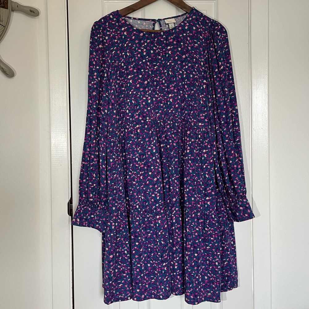 A New Day Pink & Turquoise swing dress